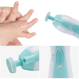 Baby Electric Nail Trimmer & Polisher – Multifunctional Infant Manicure Set for Safe and Easy Fingernail Care