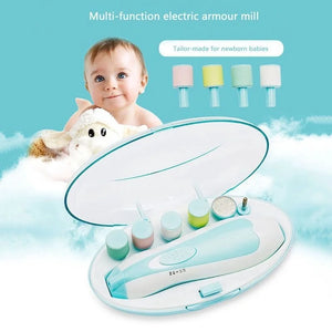 Baby Electric Nail Trimmer & Polisher – Multifunctional Infant Manicure Set for Safe and Easy Fingernail Care