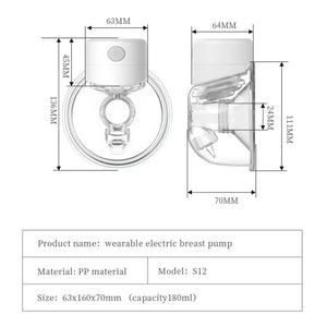 Wearable Hands-Free Breast Pump S12